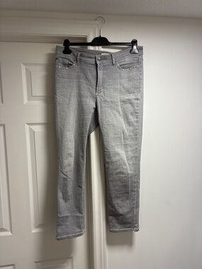 Cambio Grey Straight-Leg Jeans